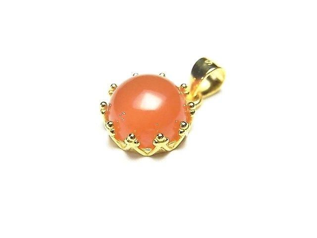 [Video] Silver925 Crown Pendant Frame Round 5mm 18KGP 1pc