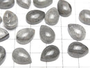 [Video] Moroccan Black Fossil Coral Pear shape Cabochon 14x10mm 2pcs