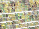 [Video] Multi color Fluorite AAA- Rondelle 4x4x2mm 1strand beads (aprx.15inch/37cm)