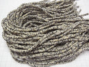 [Video] Dalmatian Jasper Rondelle 4x4x2mm 1strand beads (aprx.15inch/37cm)