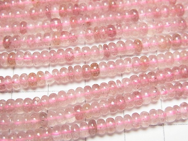 [Video] Pink Epidote AA++ Roundel 4x4x2mm 1strand beads (aprx.15inch/37cm)