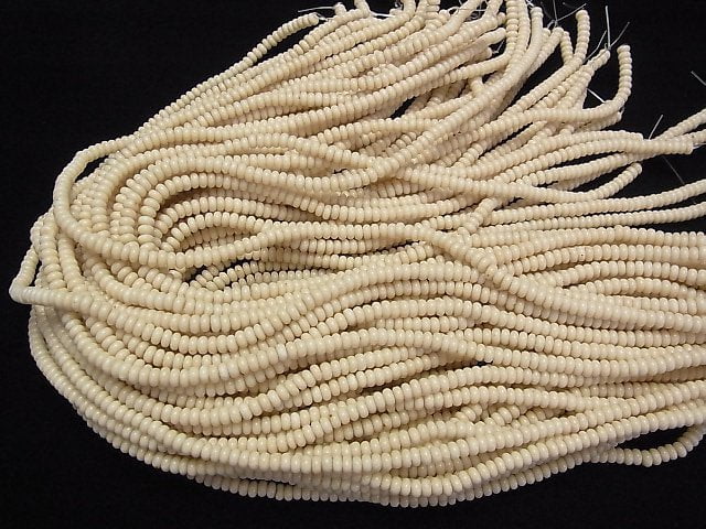 [Video]Riverstone Rondelle 4x4x2mm 1strand beads (aprx.15inch/36cm)