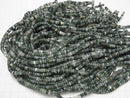 [Video] Moss Agate Rondelle 4x4x2mm 1strand beads (aprx.15inch/36cm)