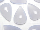 [Video]Natural color Blue Chalcedony AAA Pear shape Cabochon [S-M][M-L] 1pc