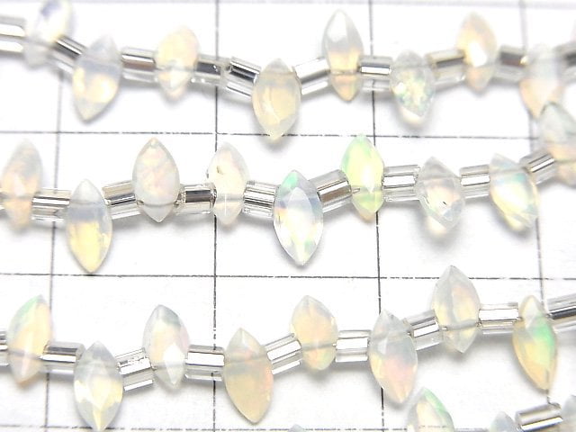 [Video]High Quality Ethiopian Opal AAA- Marquise Faceted 6x3mm half or 1strand beads (aprx.6inch/16cm)