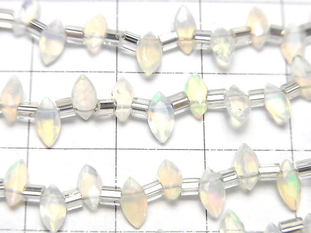 [Video]High Quality Ethiopian Opal AAA- Marquise Faceted 6x3mm half or 1strand beads (aprx.6inch/15cm)