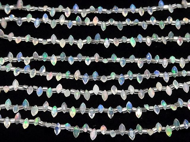 [Video]High Quality Ethiopian Opal AAA- Marquise Faceted 6x3mm half or 1strand beads (aprx.6inch/15cm)