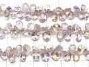 [Video]High Quality Ametrine AAA Pear shape Faceted 1strand (31pcs)