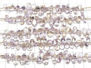 [Video]High Quality Ametrine AAA Pear shape Faceted 1strand (31pcs)