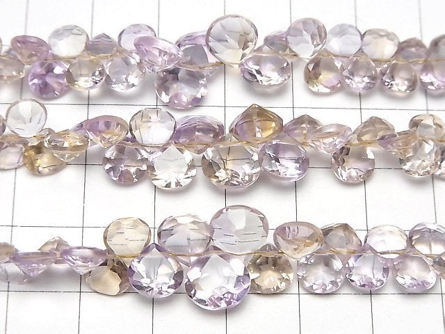 [Video]High Quality Ametrine AAA Chestnut Faceted 1strand (29pcs)