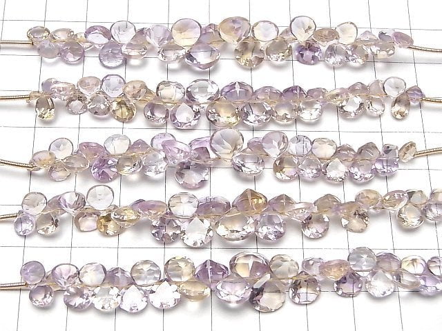 [Video]High Quality Ametrine AAA Chestnut Faceted 1strand (29pcs)