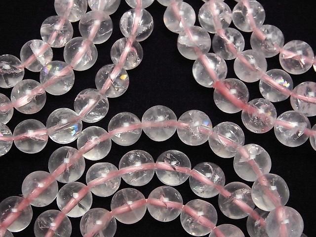 [Video] Rose Iris Quartz AA++ Round 8.5mm Bracelet