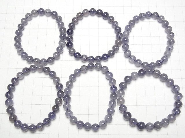 [Video] Iolite AA++ Round 8mm [Light color] Bracelet