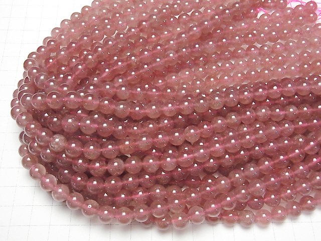 [Video] Pink Epidote AA+ Round 8mm 1strand beads (aprx.15inch/36cm)