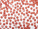 [Video] Sardinian Coral, Red Coral Round Cabochon 4x4mm 3pcs