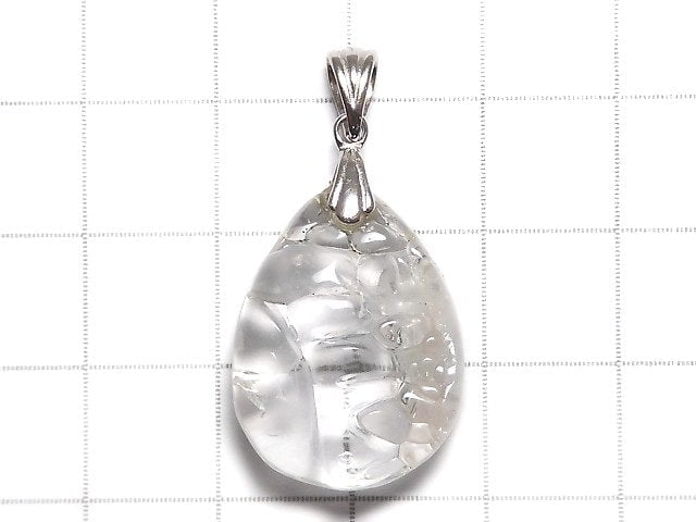 [Video][One of a kind] High Quality Hyalite Opal AAA- Pendant Silver925 NO.121