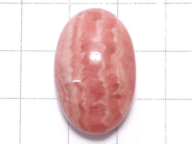 [Video][One of a kind] Argentina Rhodochrosite AAA- Cabochon 1pc NO.23