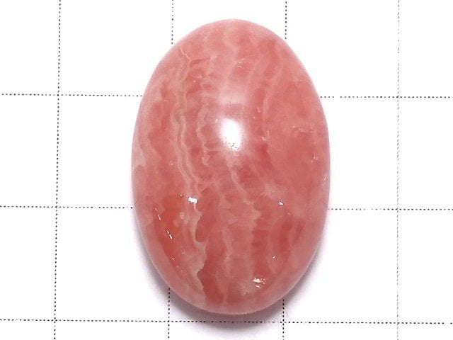 [Video][One of a kind] Argentina Rhodochrosite AAA- Cabochon 1pc NO.24