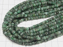 [Video]Emerald AA+ Rondelle (Heishi) 1strand beads (aprx.15inch/38cm)
