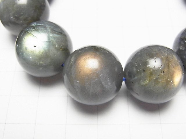 [Video]Labradorite AAA- Round 19mm Bracelet