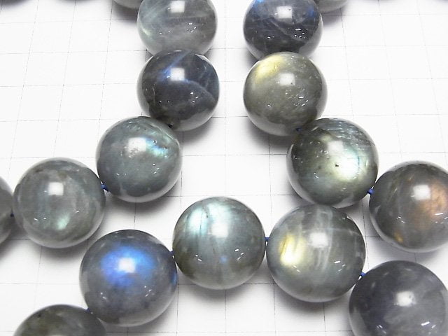 [Video]Labradorite AAA- Round 19mm Bracelet