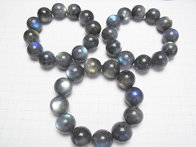 [Video]Labradorite AAA- Round 20mm Bracelet