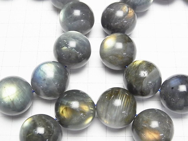 [Video]Labradorite AAA- Round 21mm Bracelet