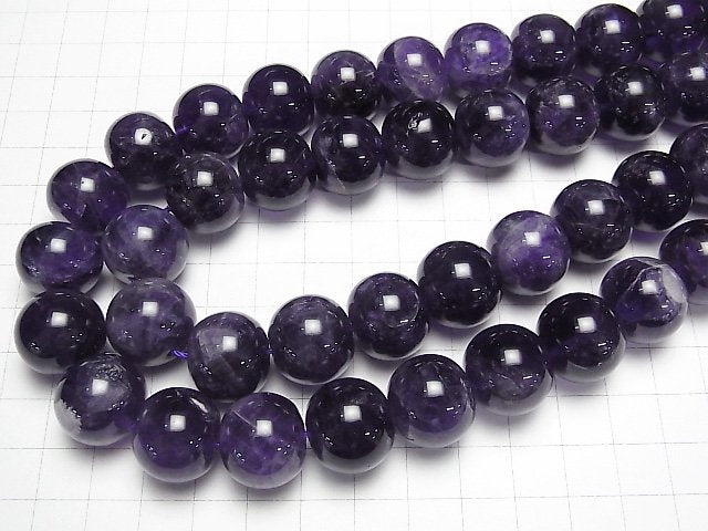 Amethyst AA Semi Round 18mm half or 1strand beads (aprx.15inch/36cm)