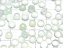 [Video] Mint Green Chalcedony AAA Round Cabochon 6x6mm 10pcs