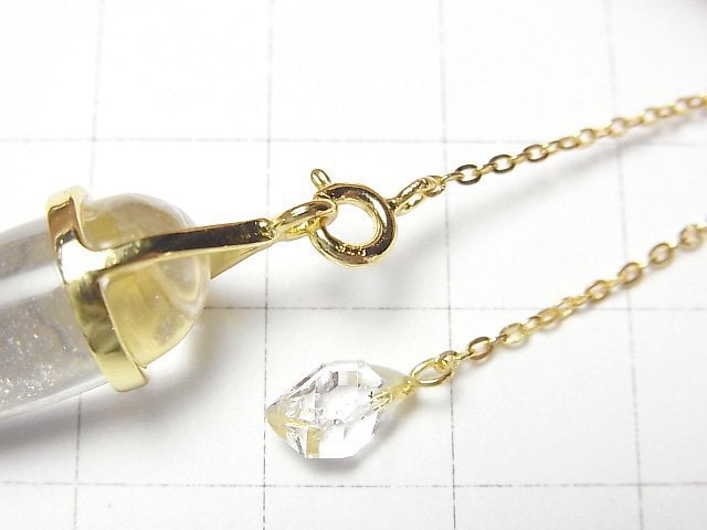 [Video] Crystal AAA- Pendulum with chain gold color 1pc