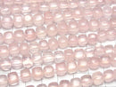 [Video]Rose Quartz AAA Cube half or 1strand beads (aprx.15inch/38cm)
