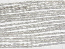 Karen Silver Tube 4x1x1.5mm White Silver Half or 1 Strand Beads (approx. 26 inches/66 cm)