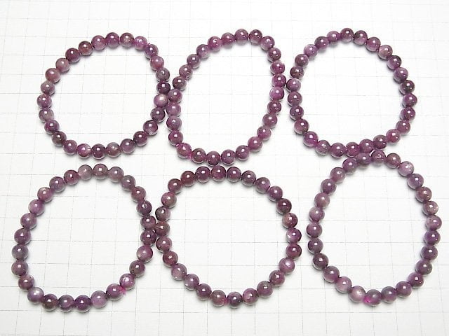 [Video] Star Ruby AA++ Round 6mm,7mm Bracelet