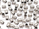 Karen Silver Patterned Rondelle 3.5x3x3mm Oxidized Finish 10pcs