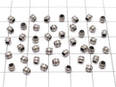 Karen Silver Patterned Rondelle 3x3.5x3.5mm Oxidized Finish 10pcs
