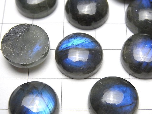 [Video] Blue Labradorite AA++ Round Cabochon 15x15mm 1pc