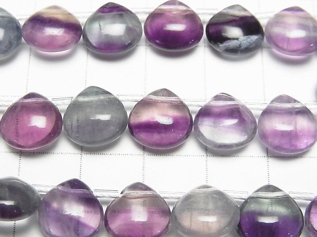 [Video] Mongolian multi color Fluorite AA++ Chestnut (Smooth) 10x10mm 1strand beads (aprx.7inch/18cm)