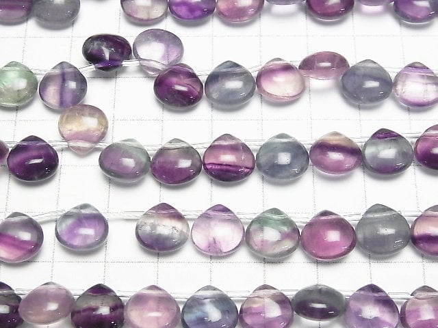 [Video] Mongolian multi color Fluorite AA++ Chestnut (Smooth) 10x10mm 1strand beads (aprx.7inch/18cm)