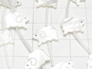 [Video] High quality white Shell AAA sheep shape 14x10mm half or 1strand (Approx 14pcs)
