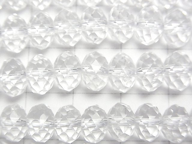 [Video] High Quality! Crystal AAA- Faceted Button Roundel 8x8x5.5mm half or 1strand beads (aprx.15inch/37cm)