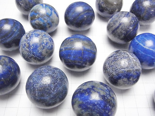 [Video] Lapislazuli AA Sphere ,Round 30mm 1pc