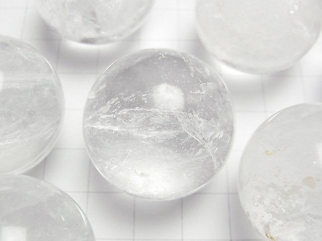 [Video] Iris Quartz (Rainbow Quartz) AA+ Sphere ,Round 30mm 2pcs