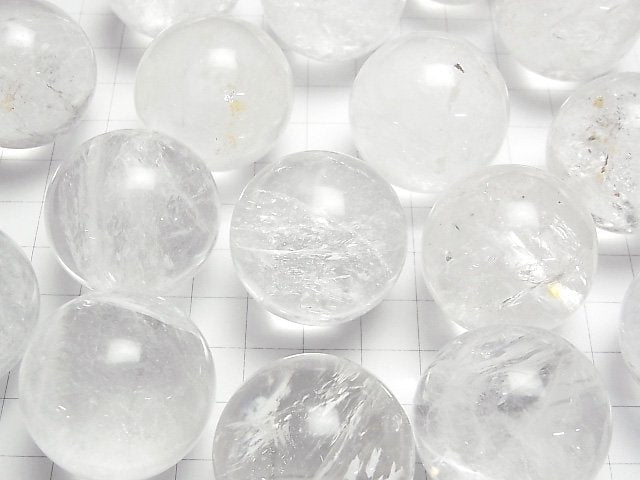 [Video] Iris Quartz (Rainbow Quartz) AA+ Sphere ,Round 30mm 2pcs