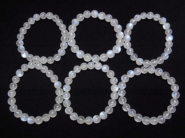 [Video] Royal Blue Moonstone AA++ Round 9mm Bracelet