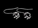 [Video]Silver925 Crown Earwire Frame Round 5x5mm Rhodium Plated 1pair