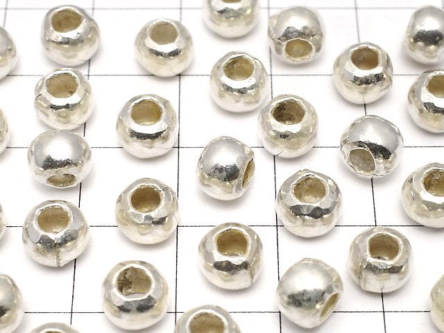 Karen Silver Roundel 6.5x6.5x5mm 2pcs