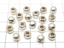 Karen Silver Rondelle 6.5x6.5x5mm 2pcs