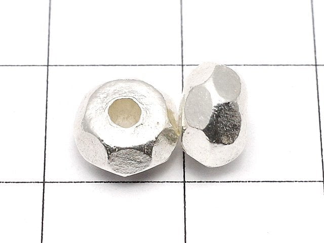 Karen Silver Roundel 8x8x5mm 1pc