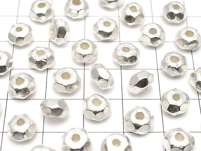 Karen Silver Rondelle 8x8x5mm 1pc