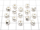 Karen Silver Rondelle 8x8x5mm 1pc